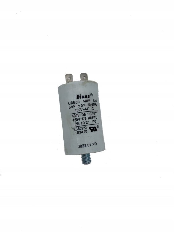 Kondensator rozruchowy 5uF do FLAMITRON F50 - F50C Bairan STW120 - STW120-P