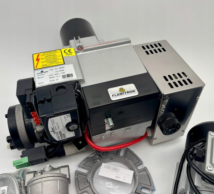 ZESTAW FLAMITRON model F50C 12-50KW Palnik multiolejowy na olej przepracowany + akcesoria