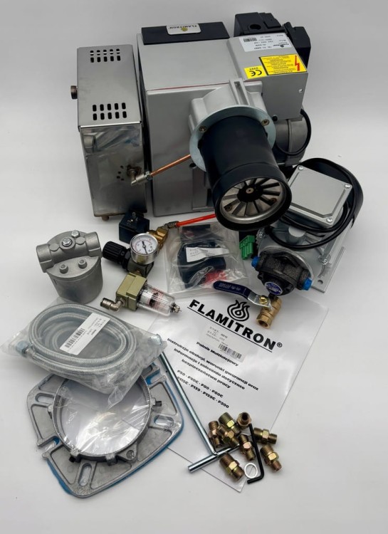 FLAMITRON model F80 40-80KW Palnik multiolejowy na olej przepracowany