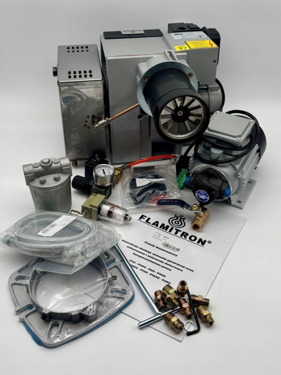 FLAMITRON model F80 40-80KW Palnik multiolejowy na olej przepracowany