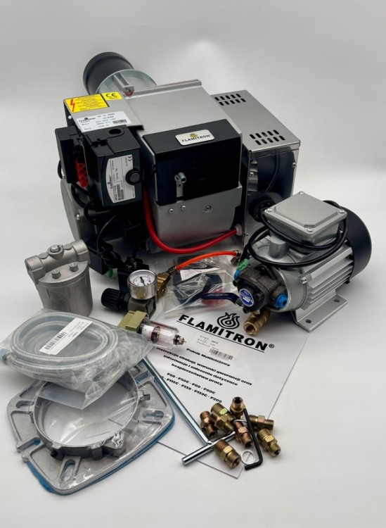 FLAMITRON model F80 40-80KW Palnik multiolejowy na olej przepracowany