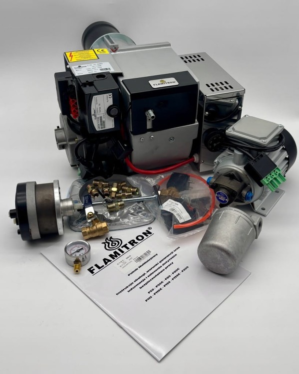 FLAMITRON model F115C 70-115KW Palnik multiolejowy na olej przepracowany