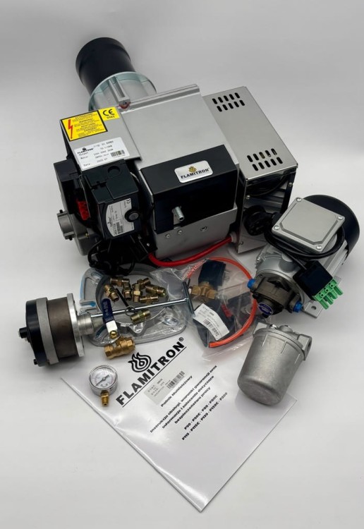 FLAMITRON model F115C 70-115KW Palnik multiolejowy na olej przepracowany