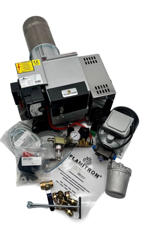 FLAMITRON model F200 115-200KW Palnik multiolejowy na olej przepracowany