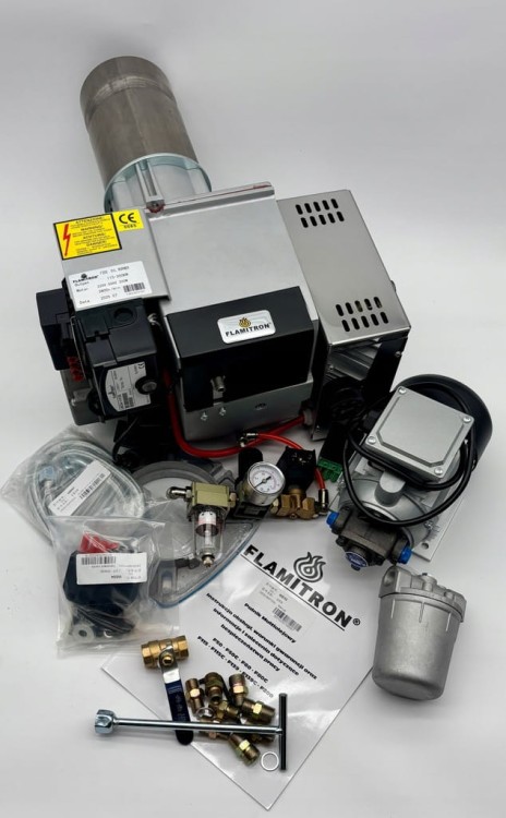 FLAMITRON model F200 115-200KW Palnik multiolejowy na olej przepracowany