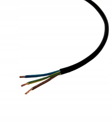 Przewód kabel 3x1,5 czarny FLAMITRON
