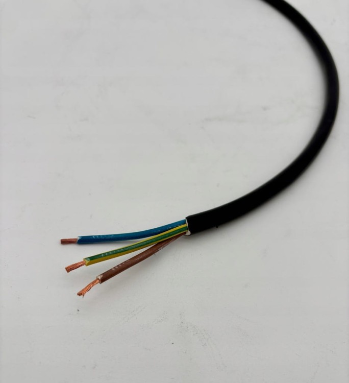 Przewód kabel 3x1,5 czarny FLAMITRON
