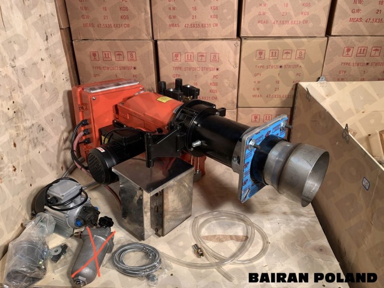 Bairan Palnik 275-550KW multiolejowy na olej przepracowany BW40T